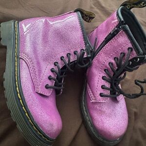 Dr. Martens girls Glittery boots